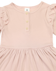 Cotton Modal Dress Dusty Pink