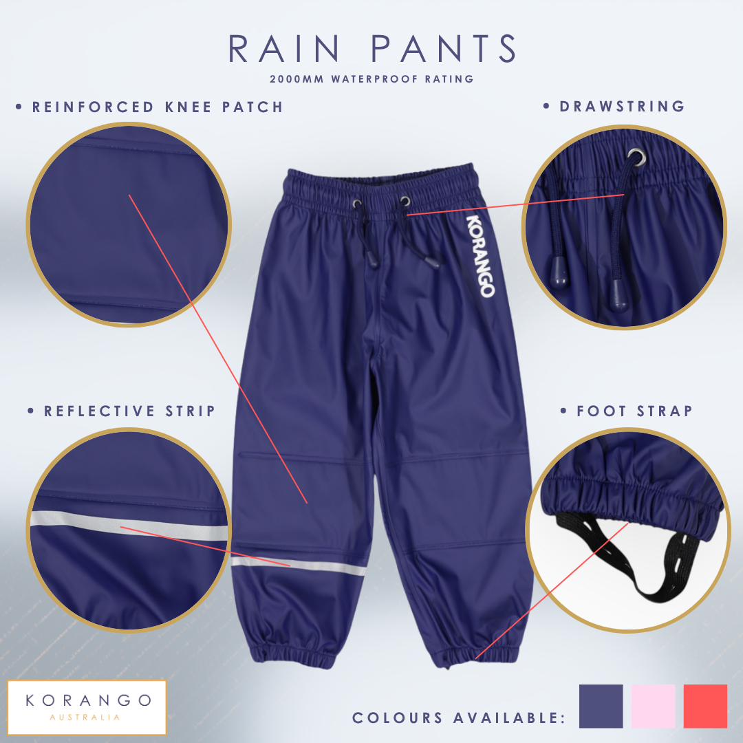 Korango Rain Pants Navy