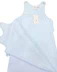 Lined Sleeping Bag with Bunny Applique Blue