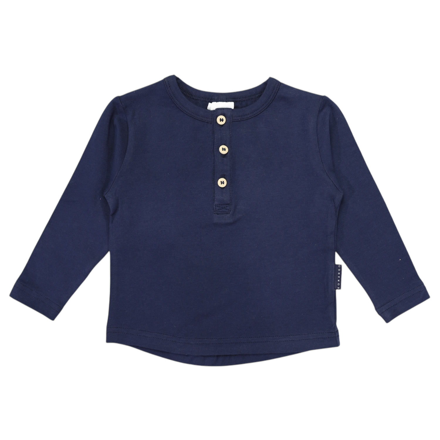 Henley Long Sleeve Tee Navy