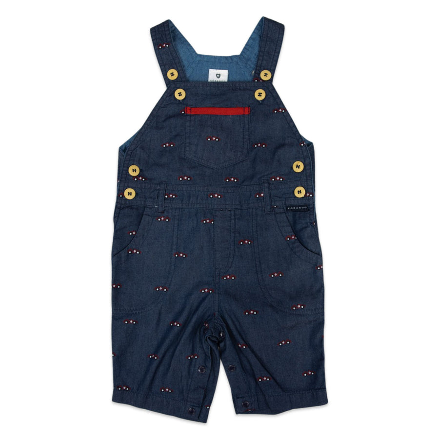 Race Car Printed Shortall Dark