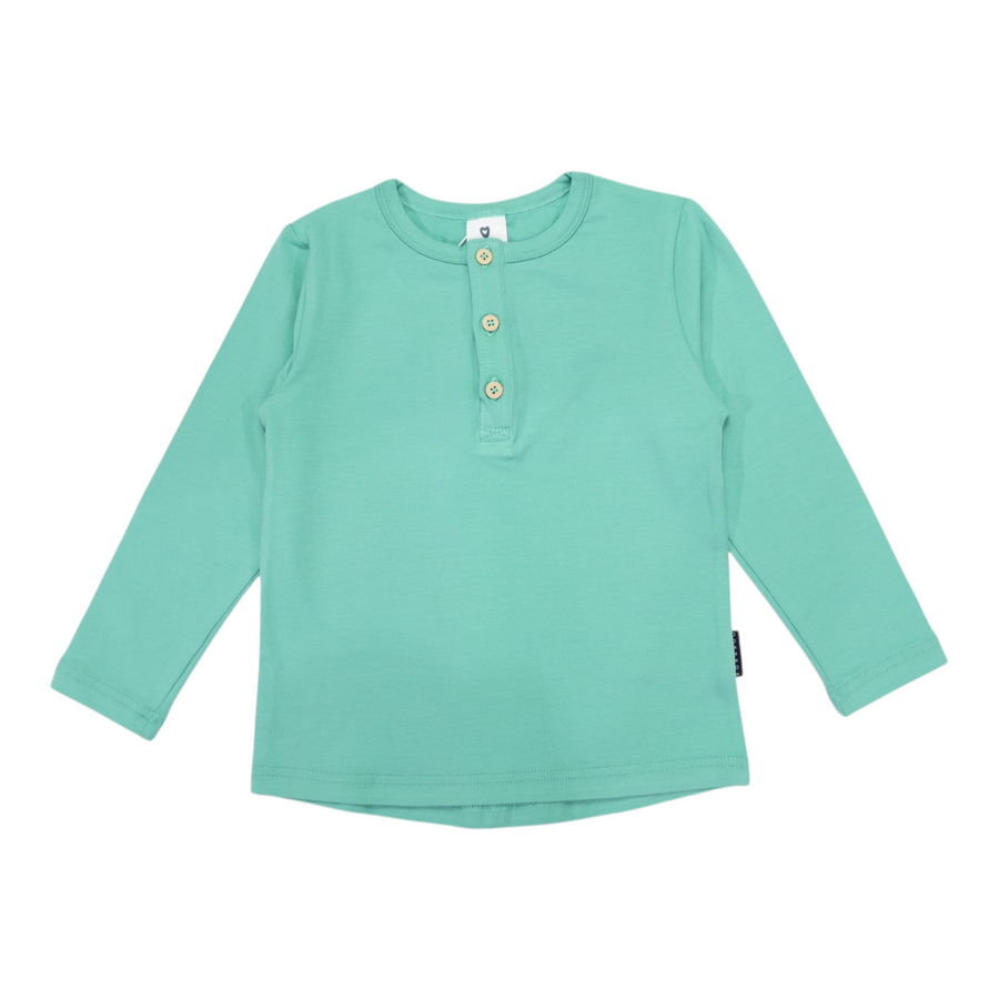 Essential Henley Tee Green