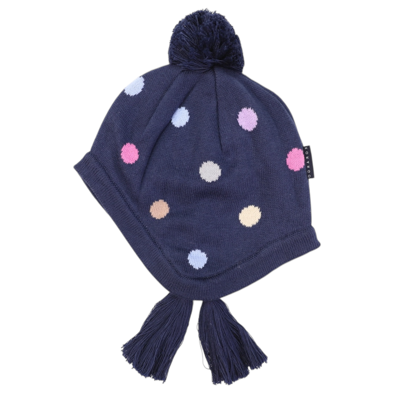 Polkadot Beanie Navy