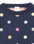 Polkadot Sweater Navy