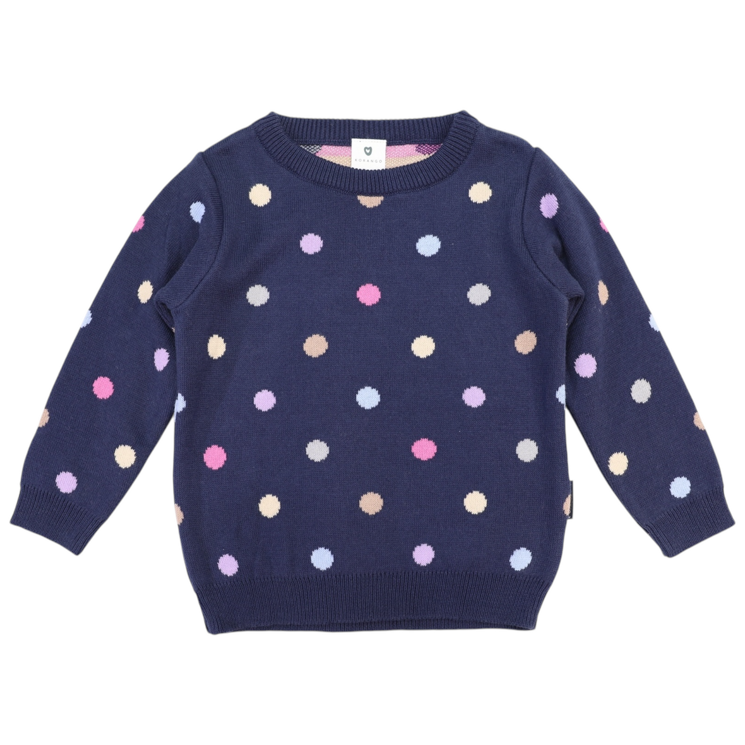Polkadot Sweater Navy