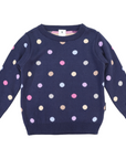 Polkadot Sweater Navy