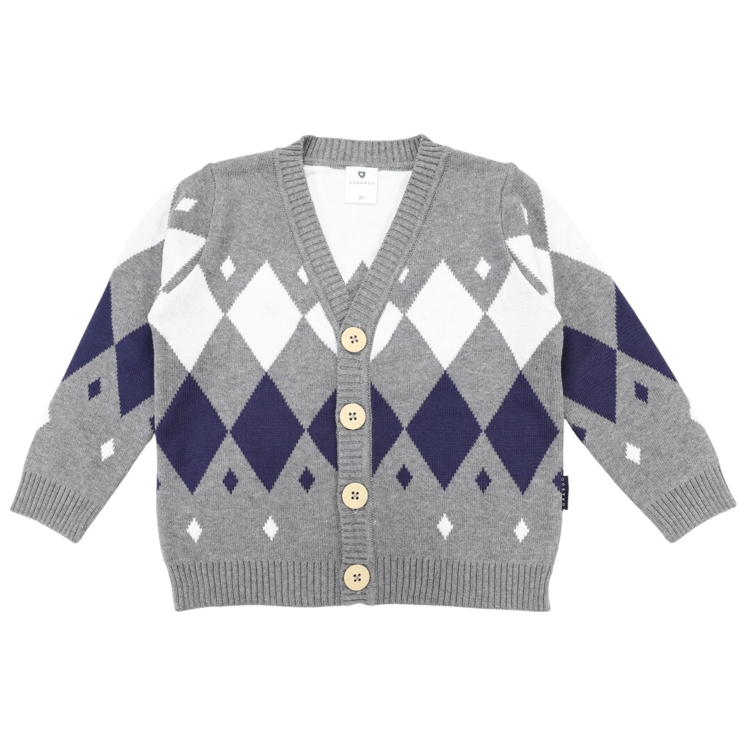 Grandpa Cardigan Charcoal