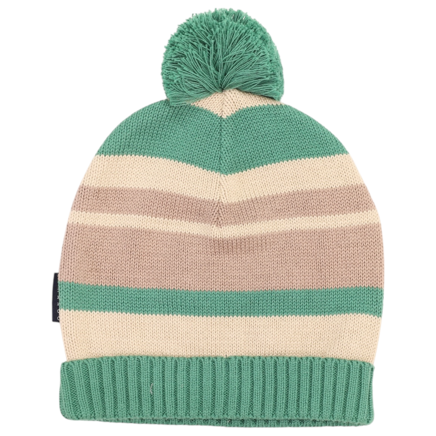 Striped Beanie Green