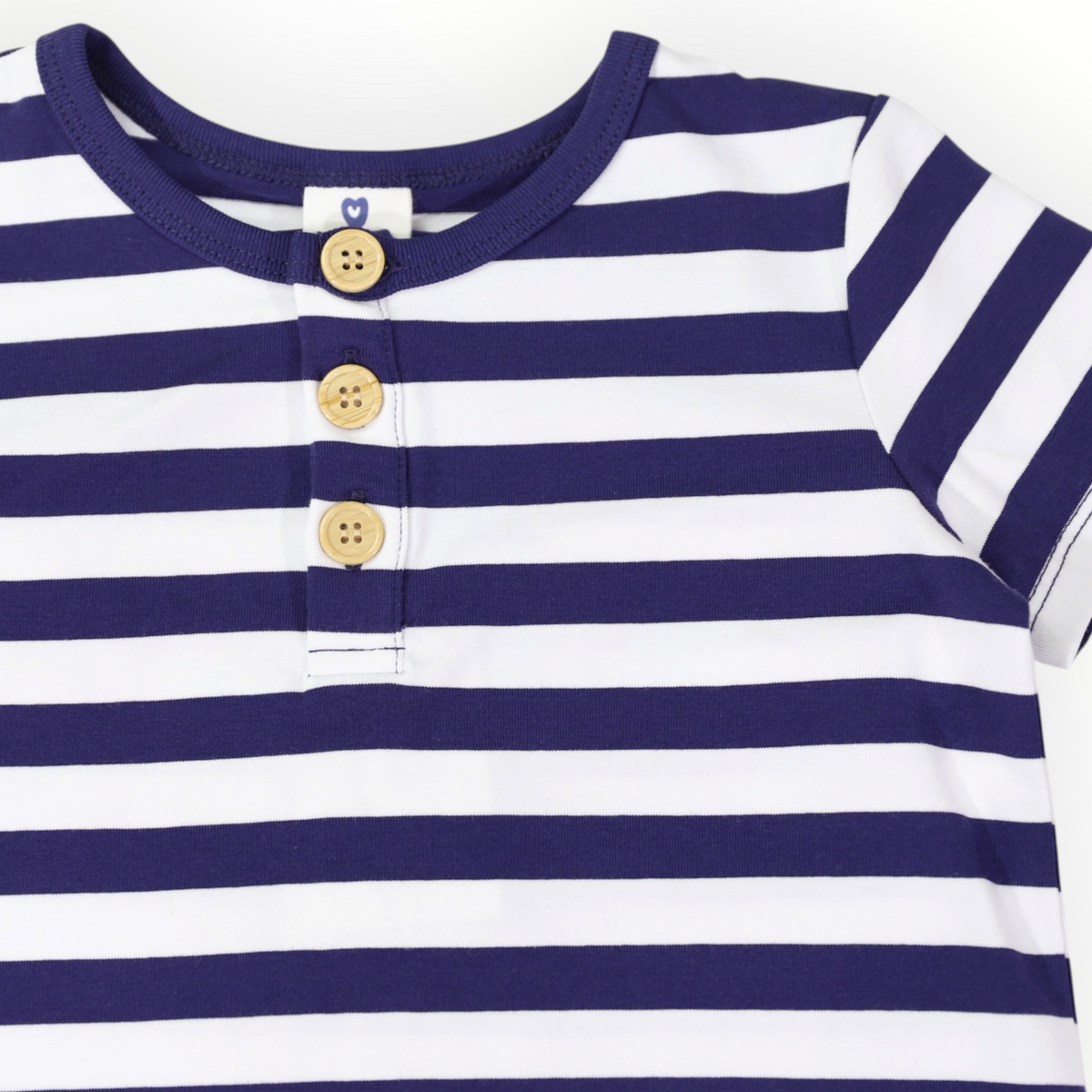 Girls Henley Tee Navy