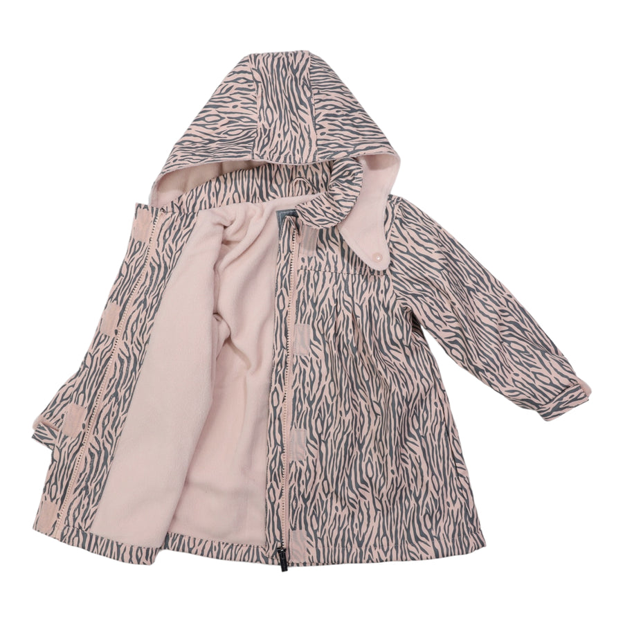 Tiger Stripes Raincoat Dusty Pink