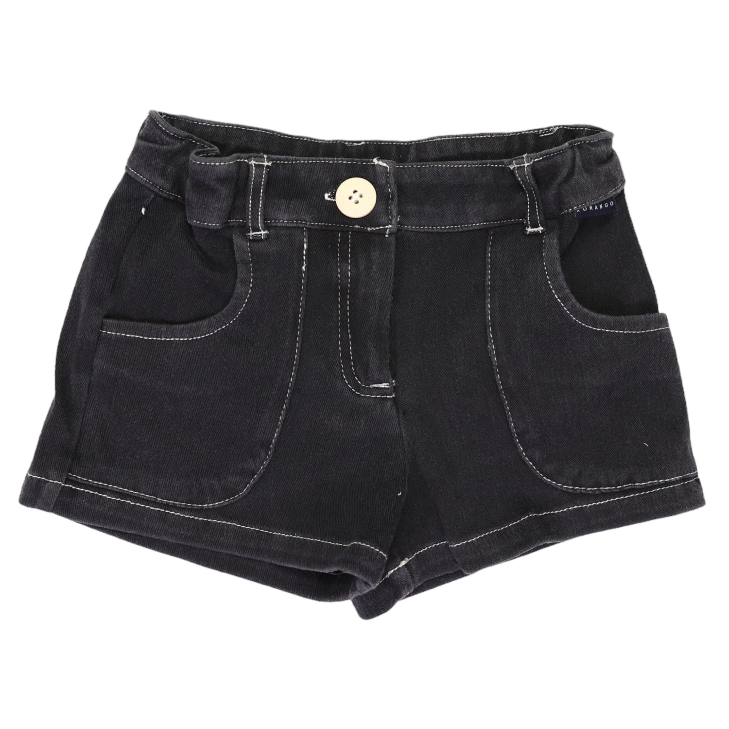 Stretch Denim Short Charcoal