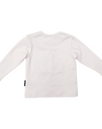Long Sleeve Applique Truck Tee Grey
