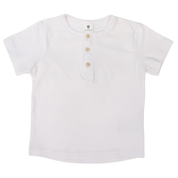 Henley Tee White