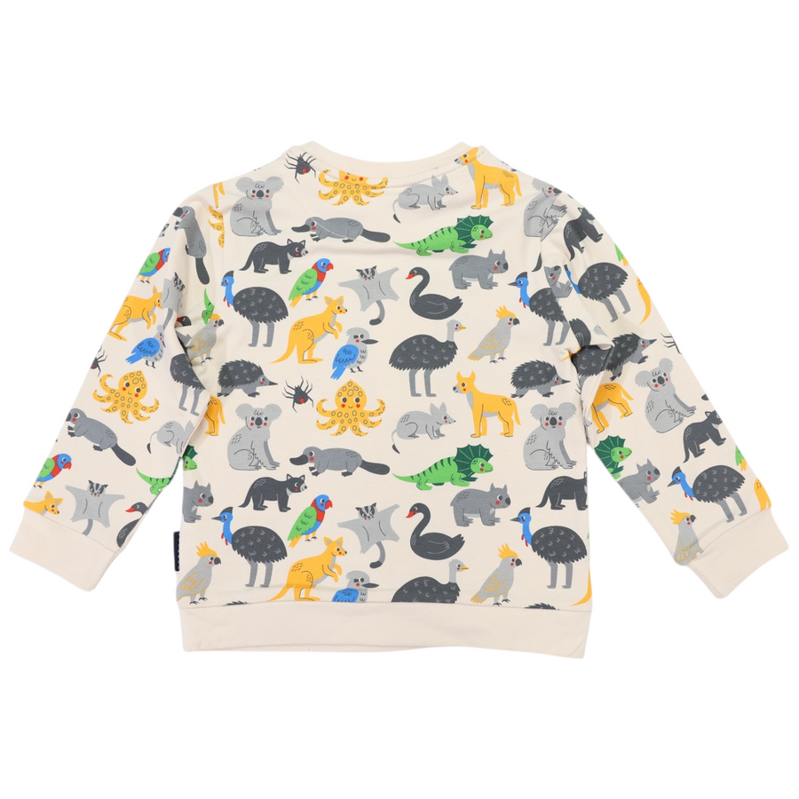Australian Animals Pyjamas Beige