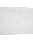 Textured Knit Blanket White