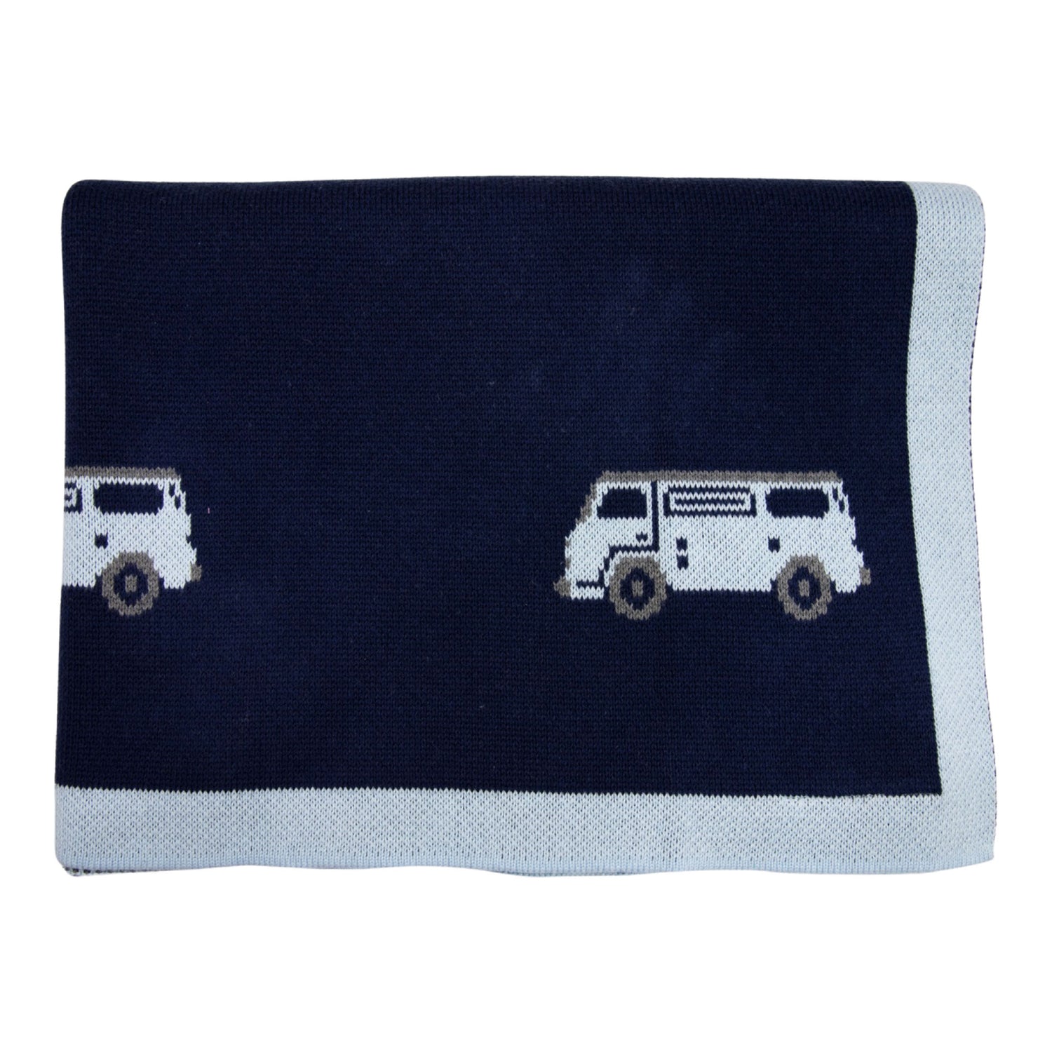 Kombi Van Knit Blanket Navy