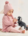 Polkadot Knit Jacket Pink