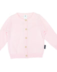 Cardigan with Korango Engraved Buttons Light Pink