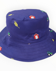 Emb. Sunhat Navy