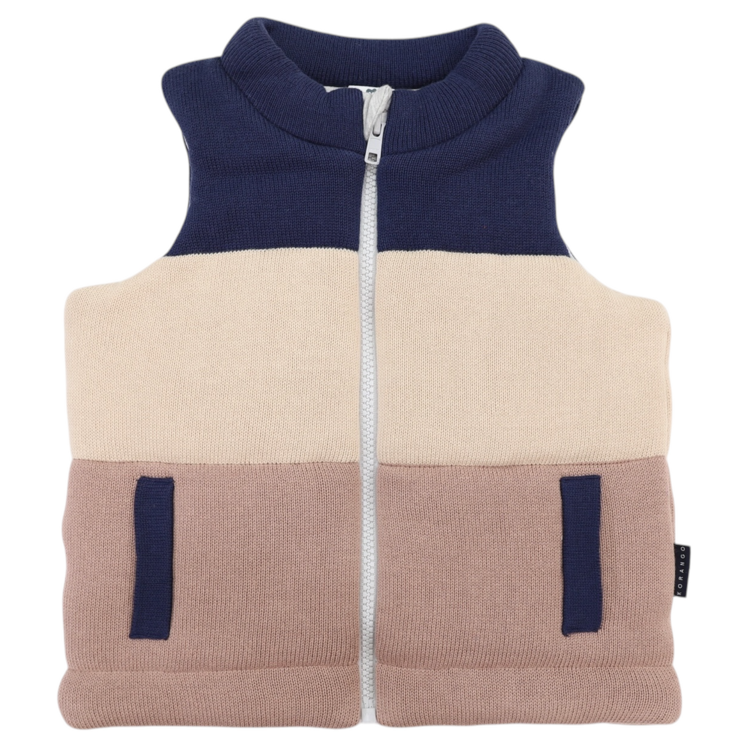Padded Knit Vest Chestnut