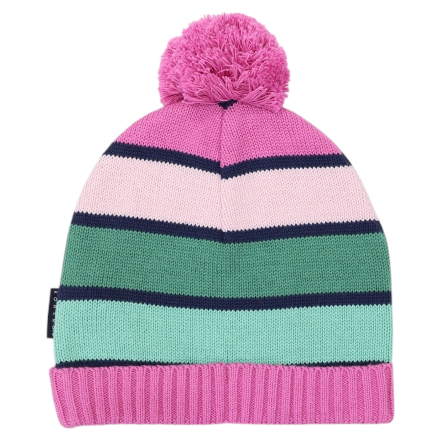 Green Striped Beanie