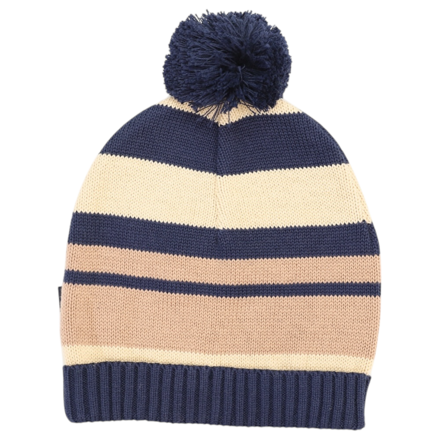 Striped Beanie Navy