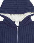 Lined Knit Jacket Navy