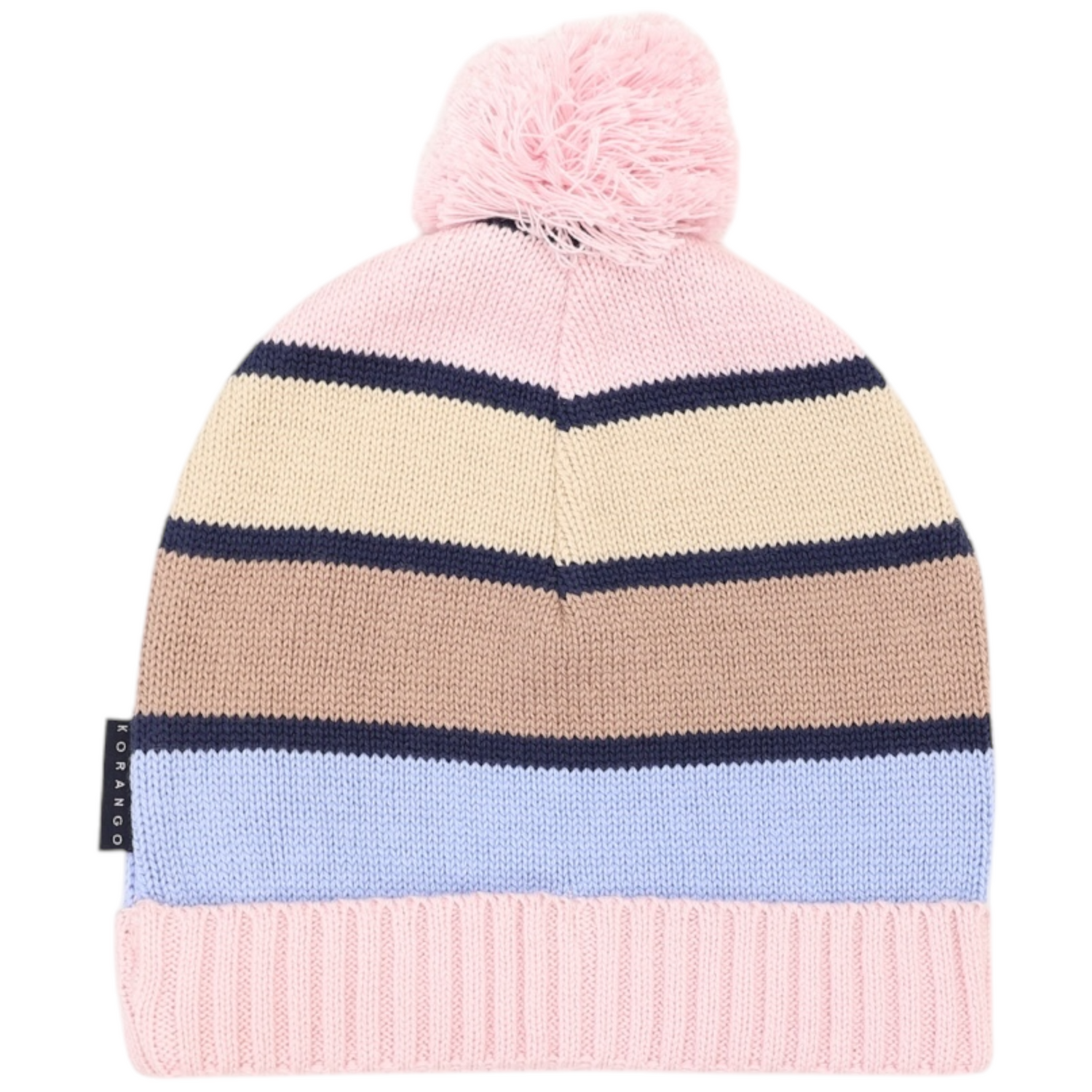 Striped Beanie Blue