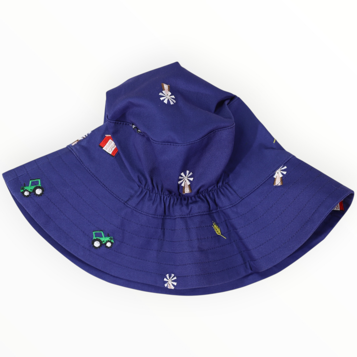 Emb. Sunhat Navy