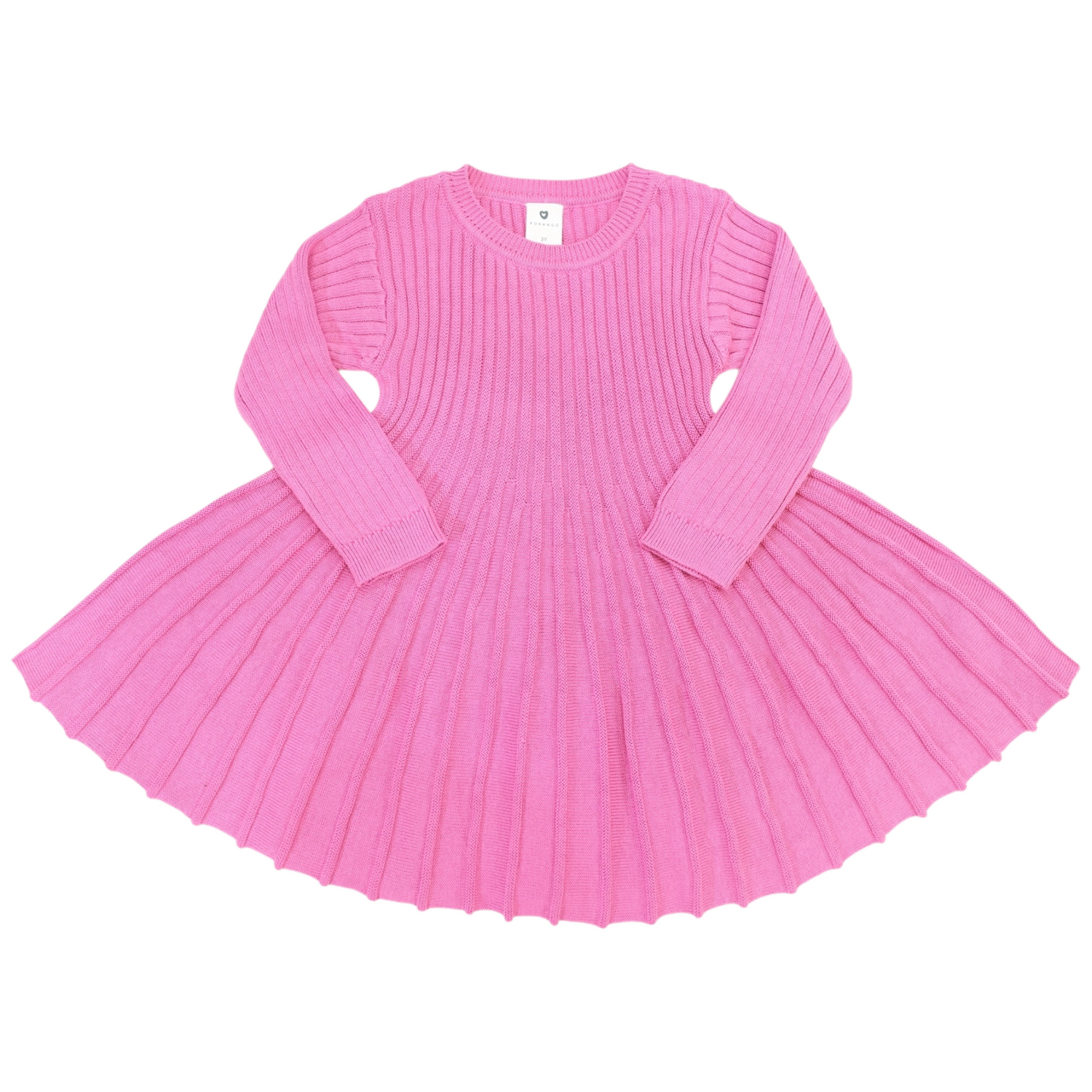 Swing Knit Dress Hot Pink