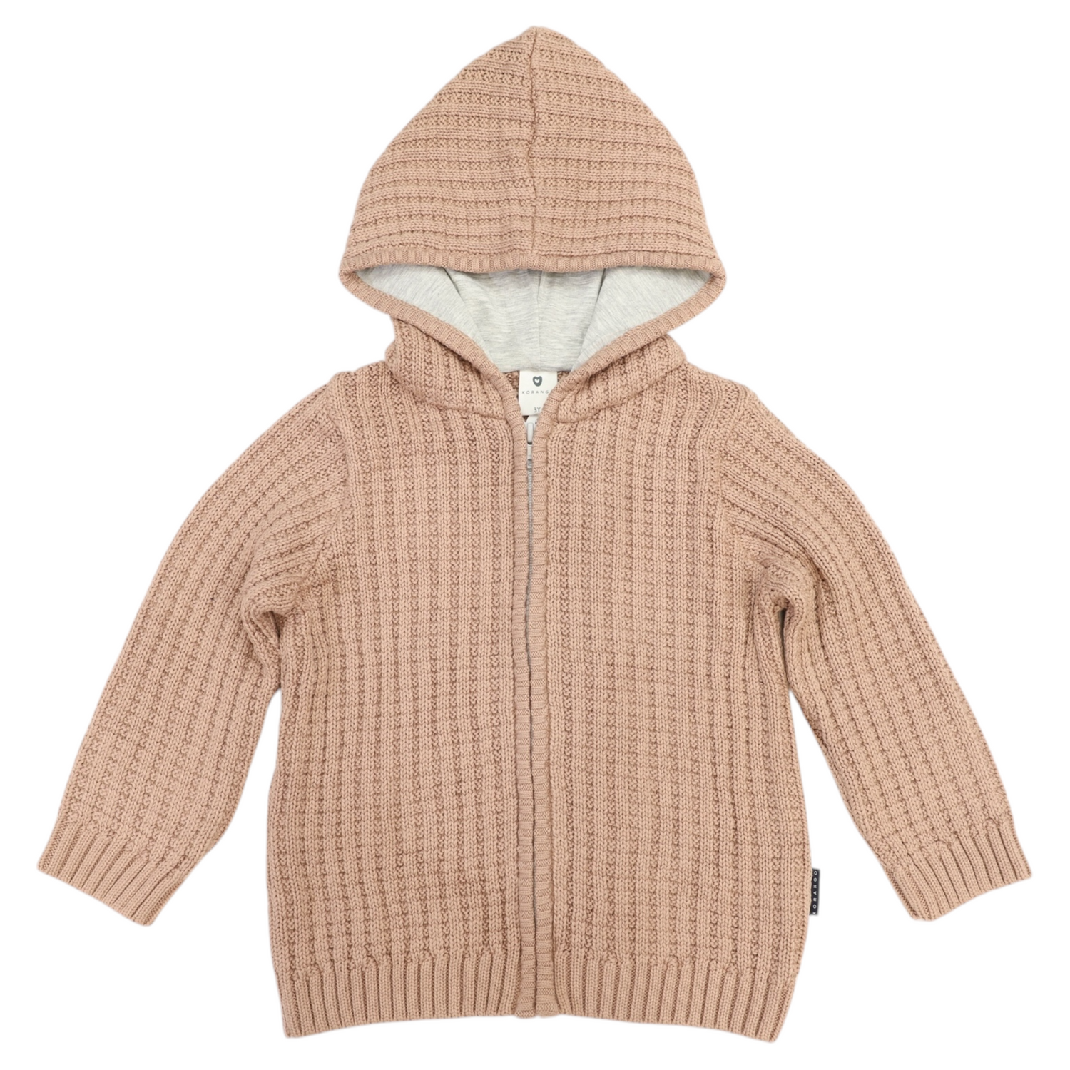 Lined Knit Jacket Chestnut