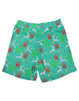 Pyjamas Cotton Modal Xmas Short Sleeve Top & Short Green