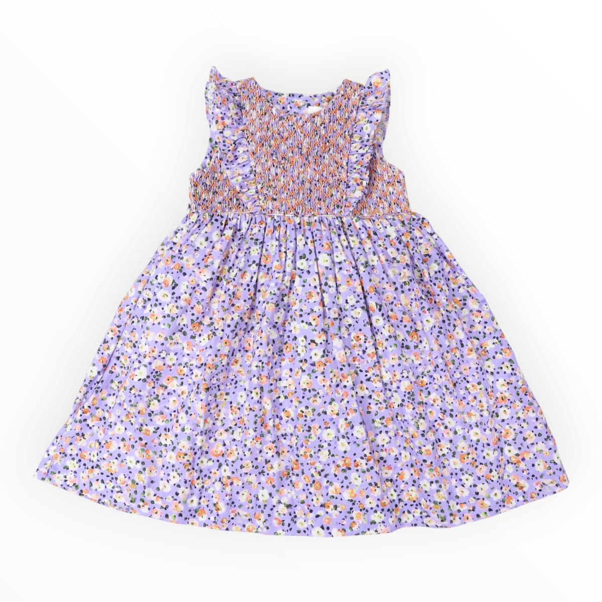 Floral Smocked Dress Lilac