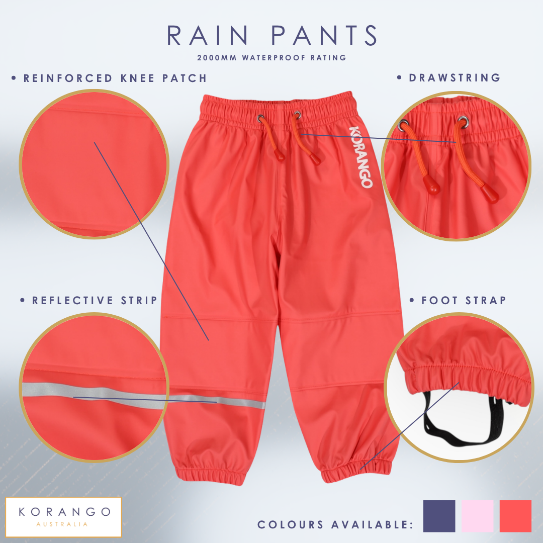 Korango Rain Pants Red