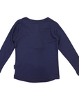 Cotton Modal Henley Top Navy