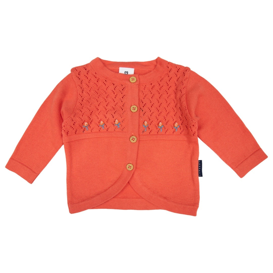 Hand Embroidered Textured Cardigan