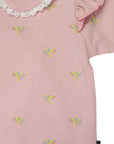 Unicorn Frill Bodysuit Dusty Pink