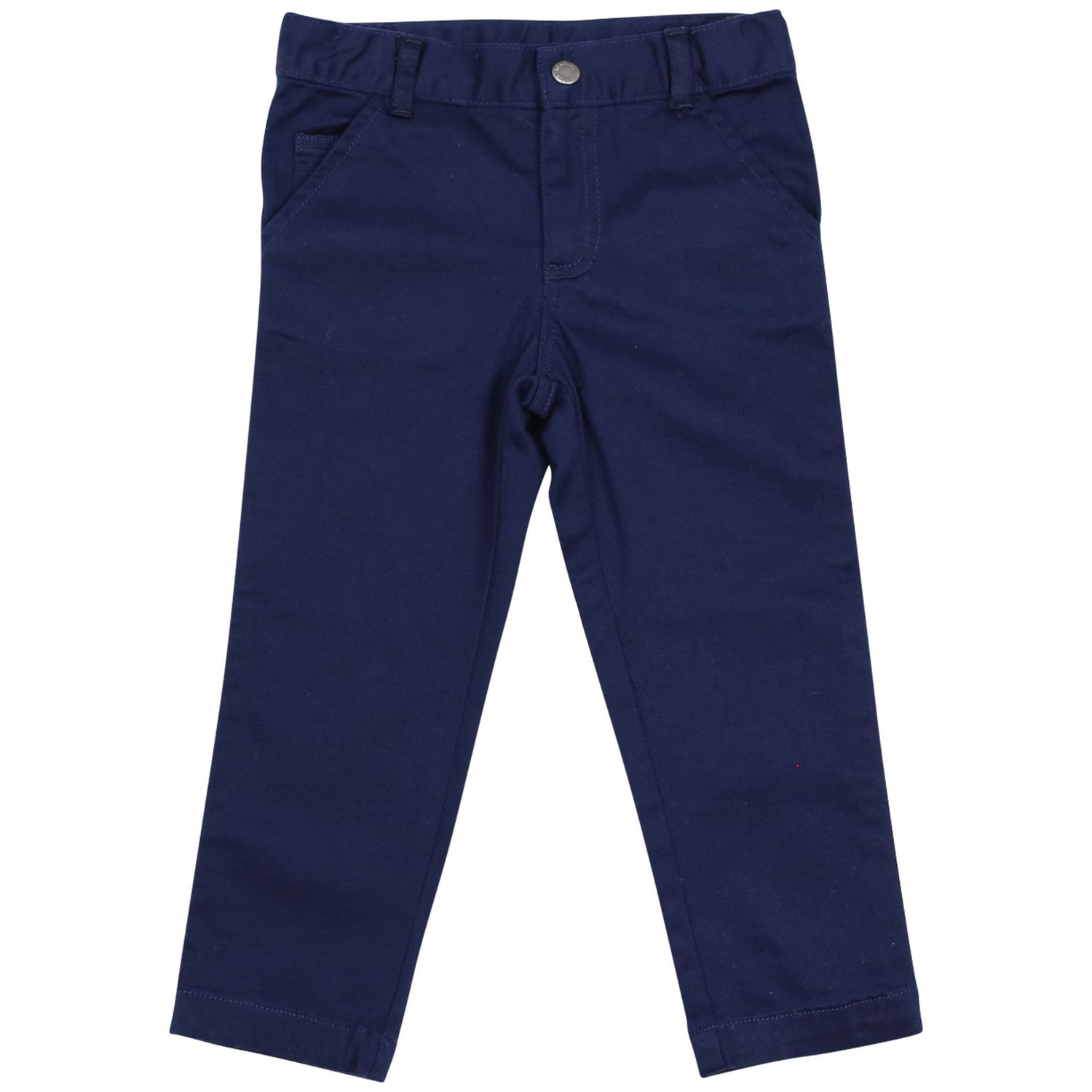 Cotton Stretch Twill Chino with Suspenders Navy