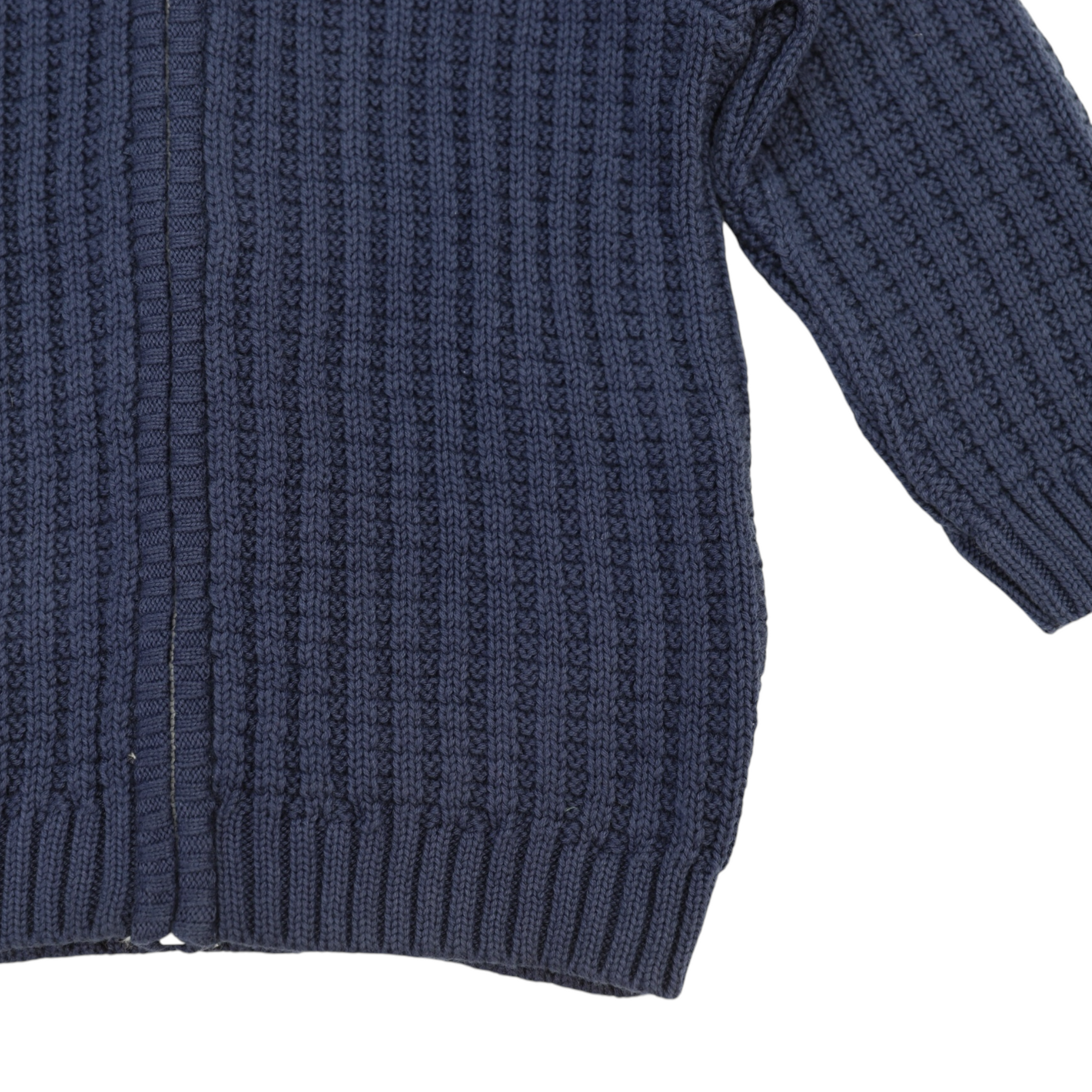 Lined Knit Jacket Navy
