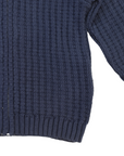 Navy Lined Knit Jacket