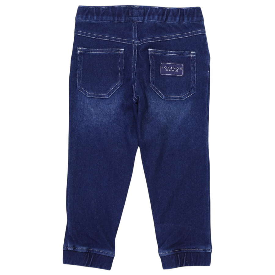 Denim Drawstring Pant Dark