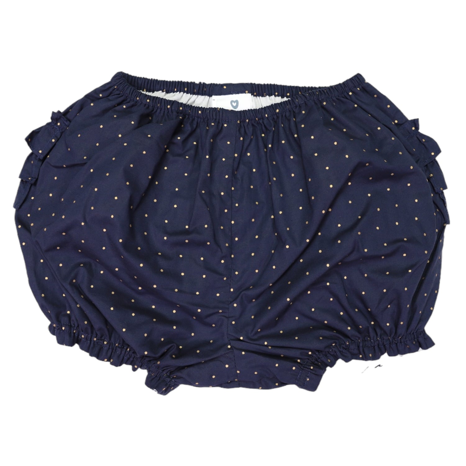 Gold Spot Frill Shorts Navy