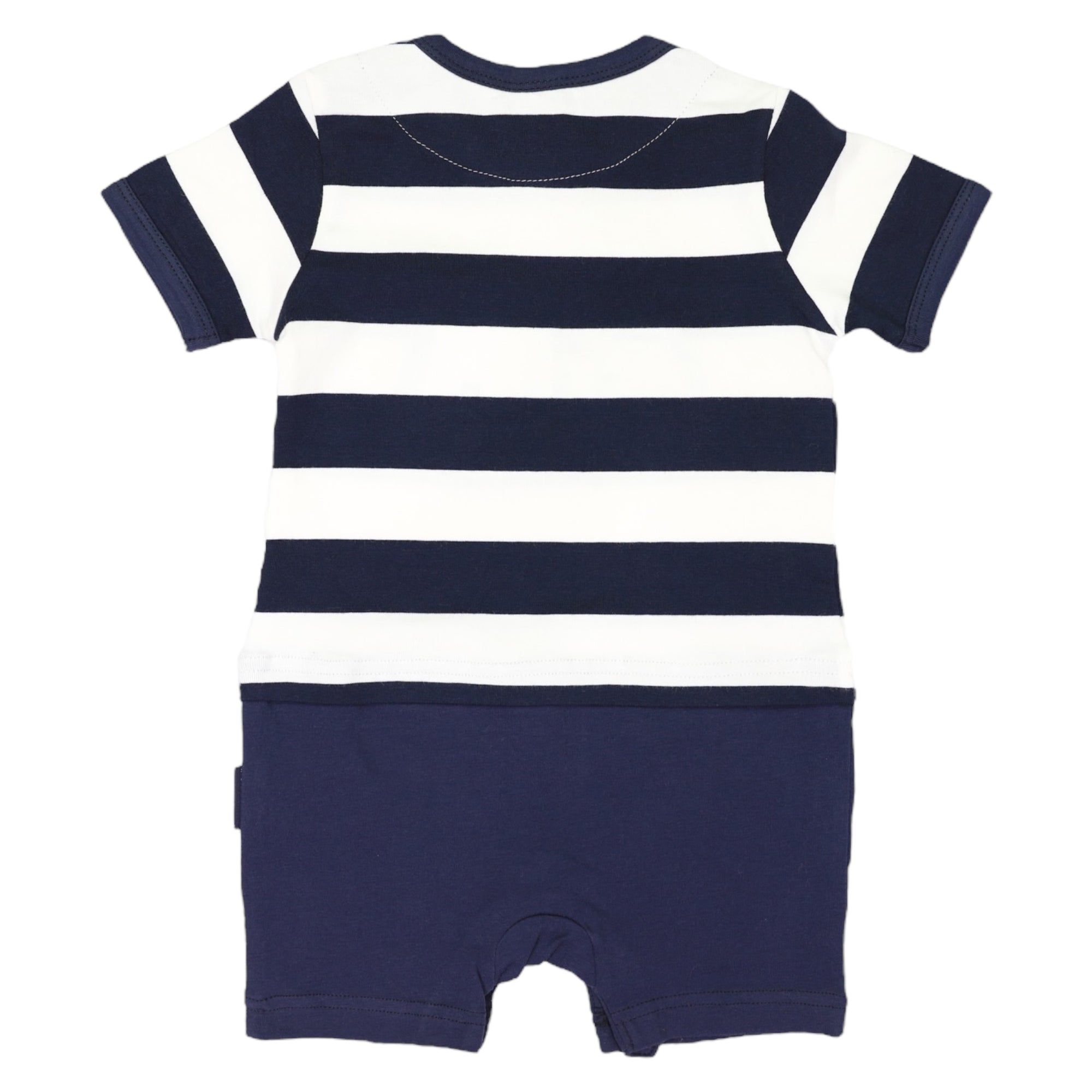 Kombi Van Short Sleeve Romper Navy Stripe