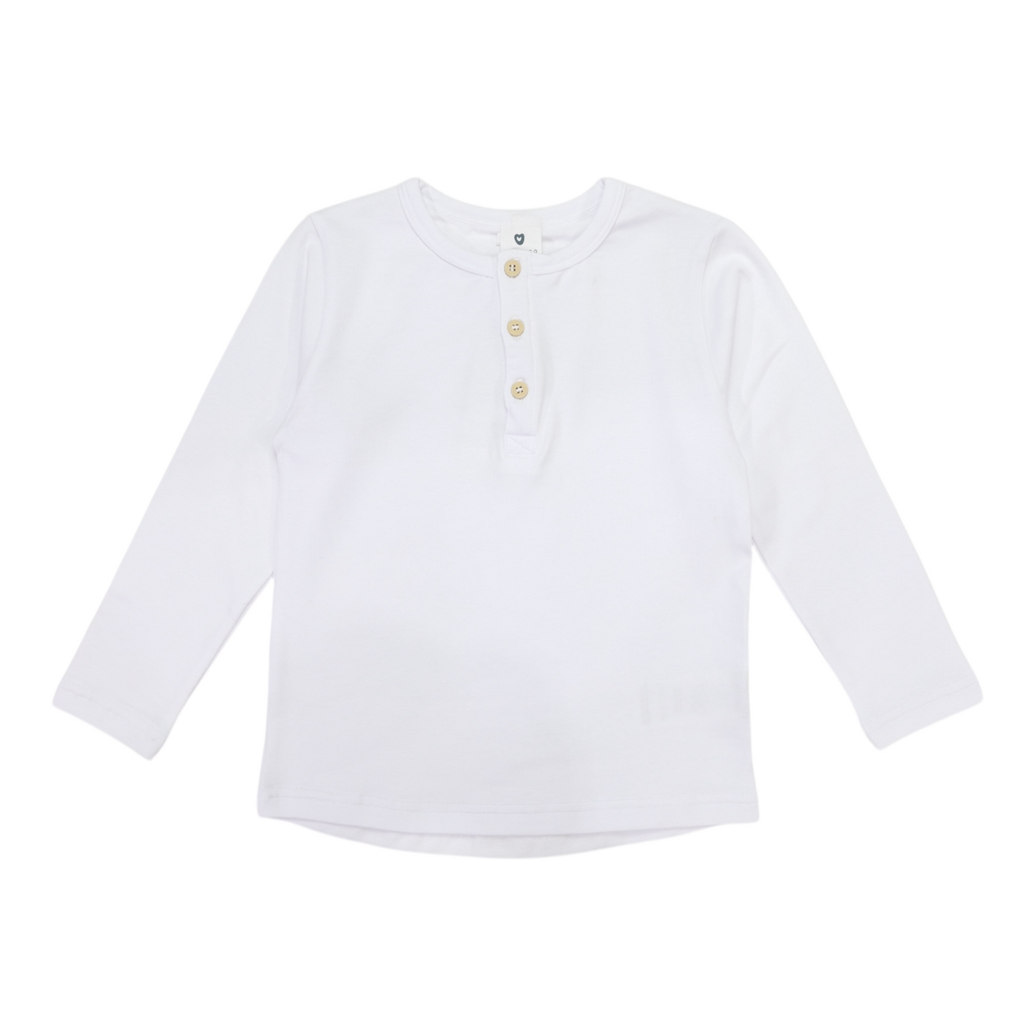 Essential Henley Tee White