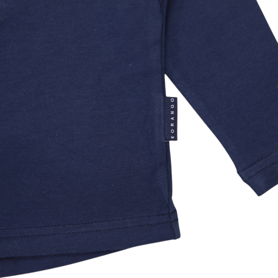 Henley Long Sleeve Tee Navy