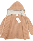 Lined Knit Jacket Chestnut