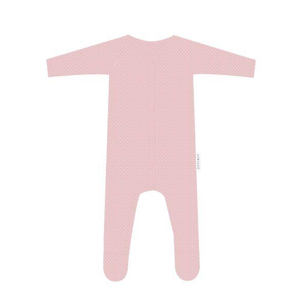 Organic Pointelle Romper Pink