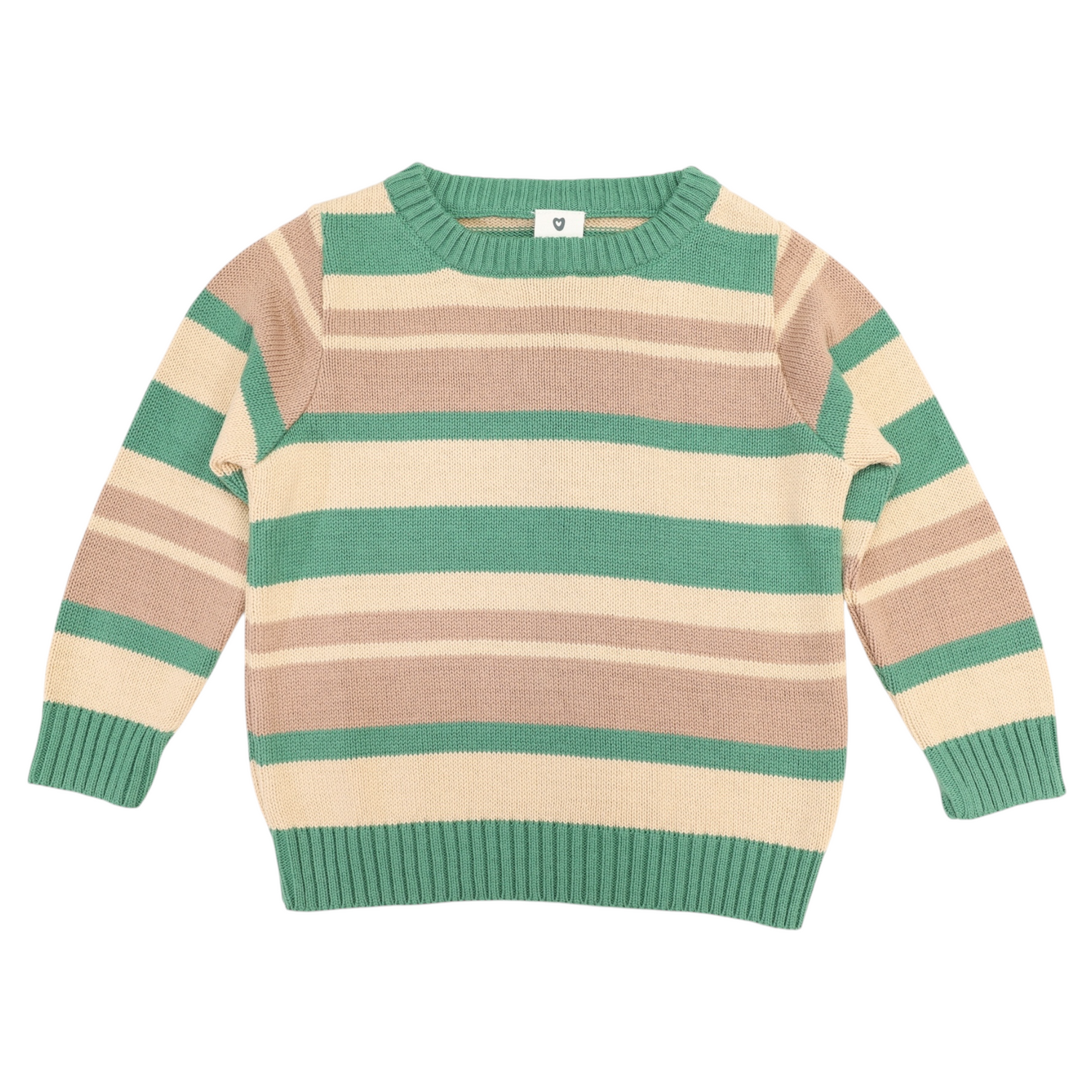 Striped Sweater Green