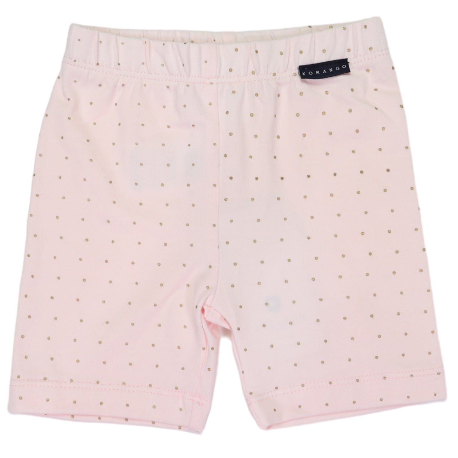 Gold Spot Cotton Bike Shorts Light Pink