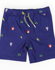 Emb. Short Navy